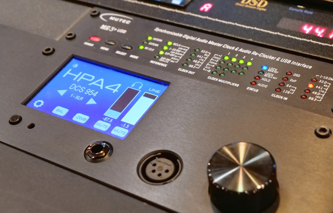 Benchmark HPA4 - Rackmount Version installed inside audio workstation for audio mastering